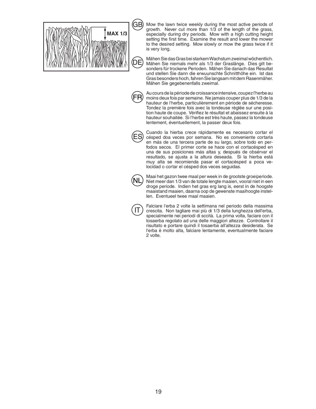 Jonsered LM2153CMD instruction manual MAX 1/3 