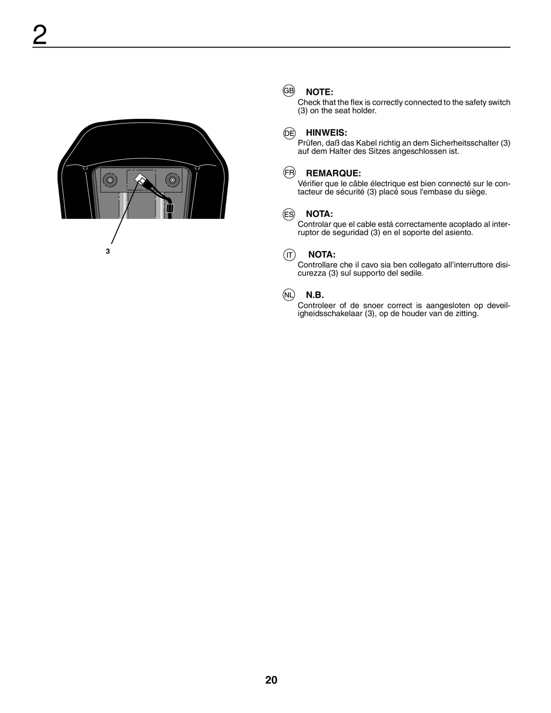 Jonsered LT2119CMA, LT2117CMA instruction manual Hinweis, Remarque, Nota 