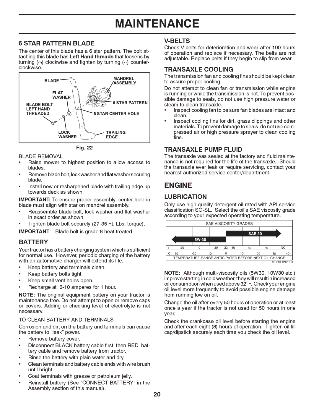 Jonsered LT2220 CMA2 manual Engine 