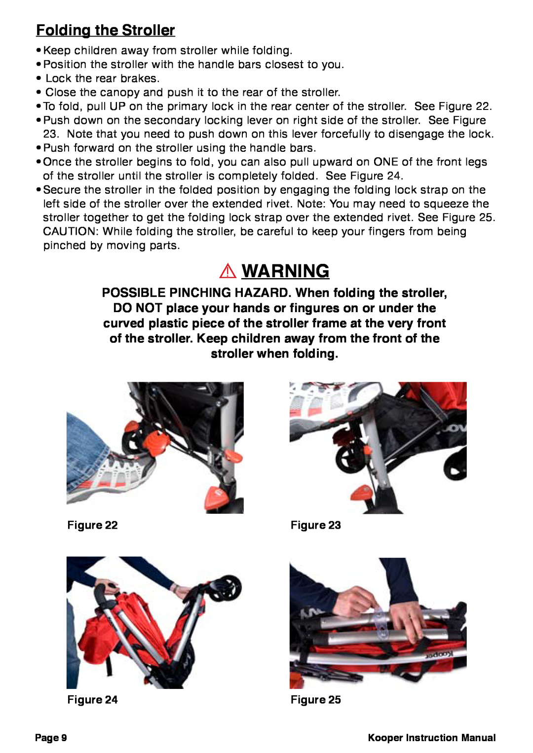 Joovy Joovy Kooper, 30X Series manual Folding the Stroller 