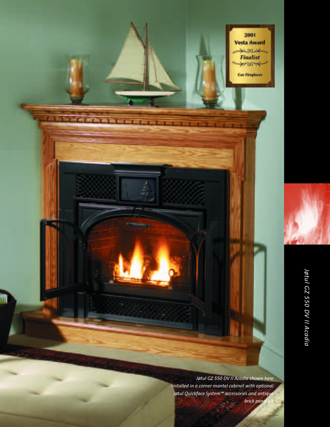 Jotul Gas Inserts and Fireplaces brochure Jøtul GZ 550 DV II Acadia 