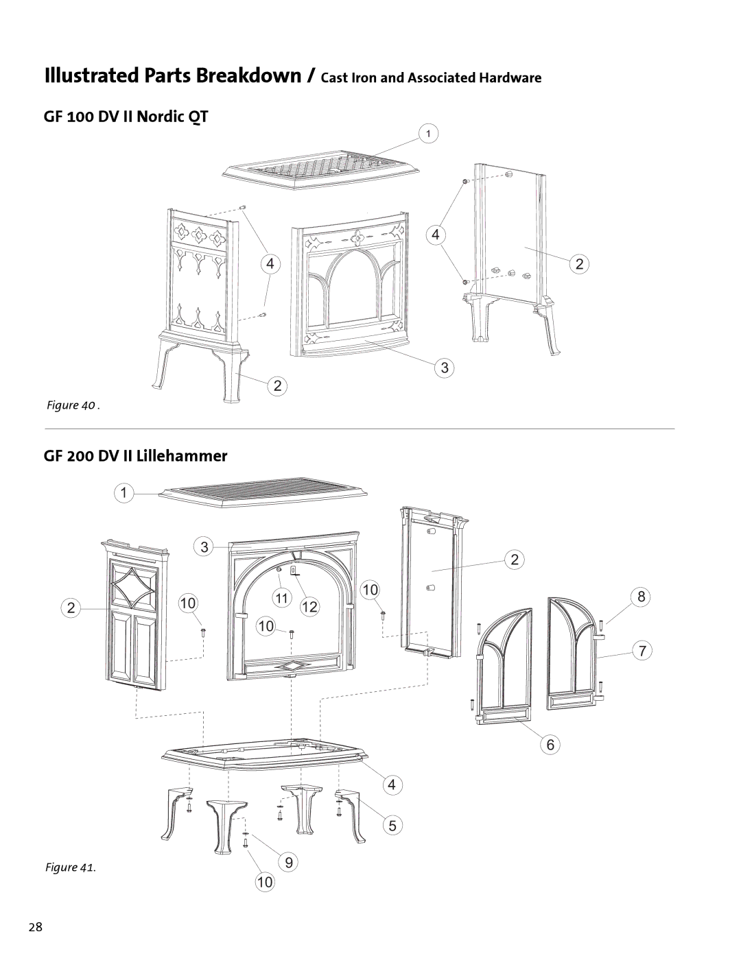 Jotul GF 100 DV II, GF 200 DV II manual GF 100 DV II Nordic QT GF 200 DV II Lillehammer 