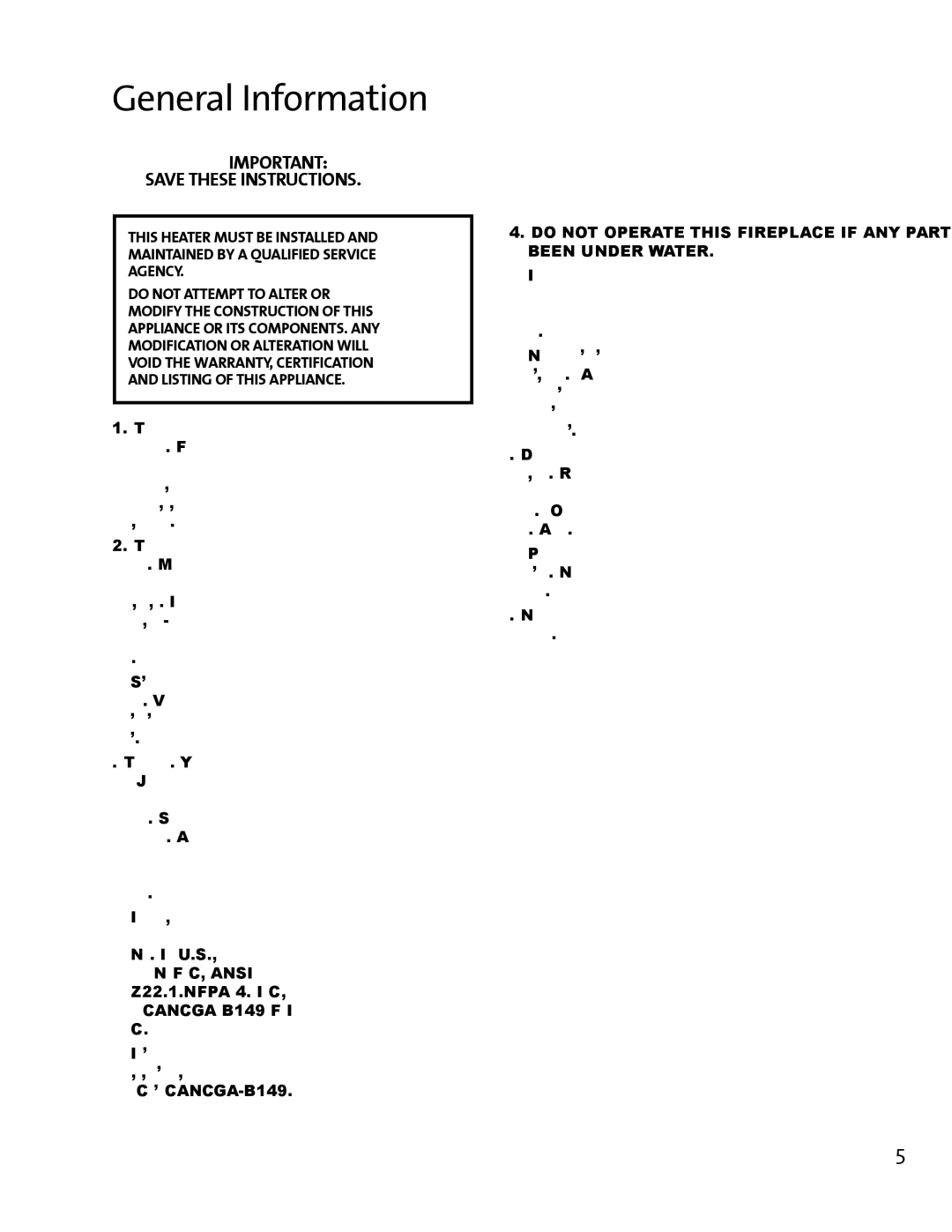 Jotul GI 425 DV manual General Information 