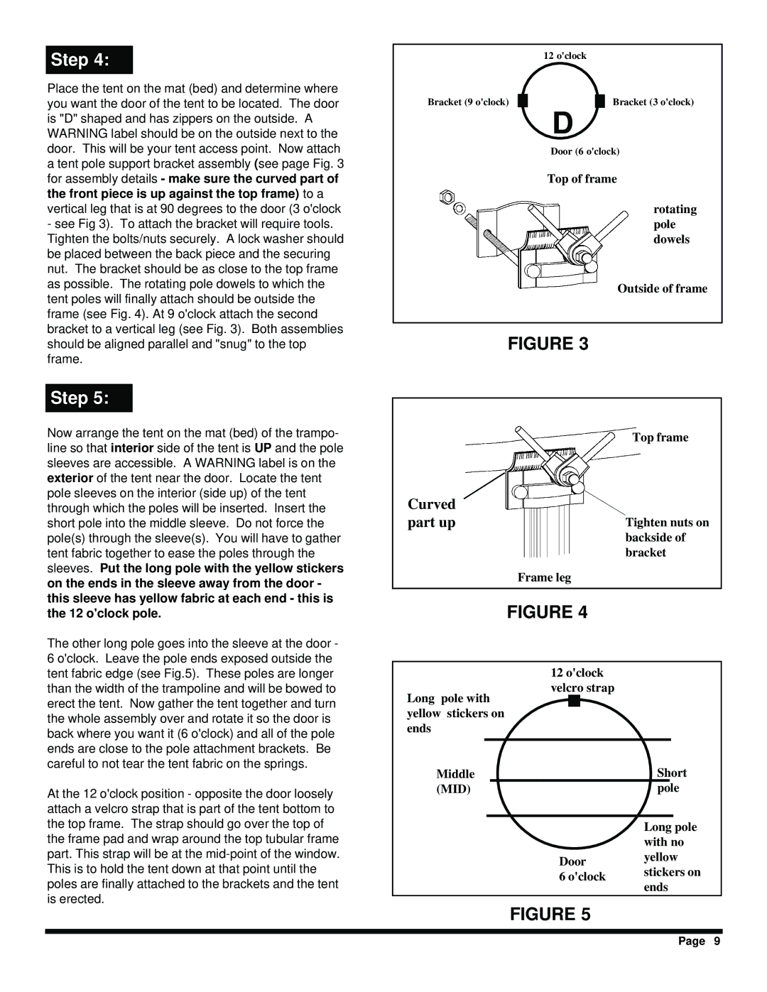 Jumpking JKTR14T2, JKTR12T2 manual Curved Part up 