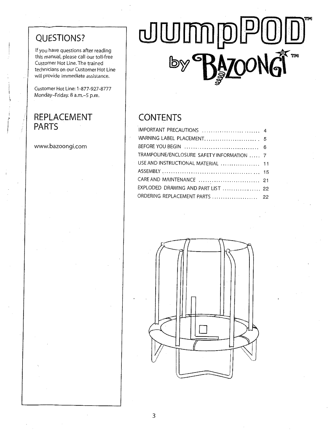 Jumpking Jump Pod manual 