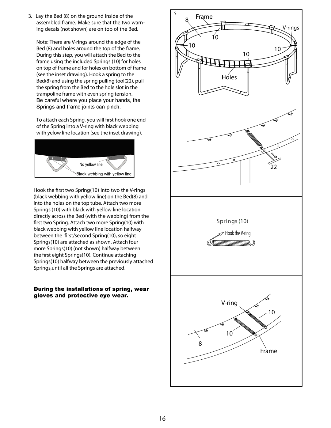 Jumpking OR1213 manual Hook the V-ring 