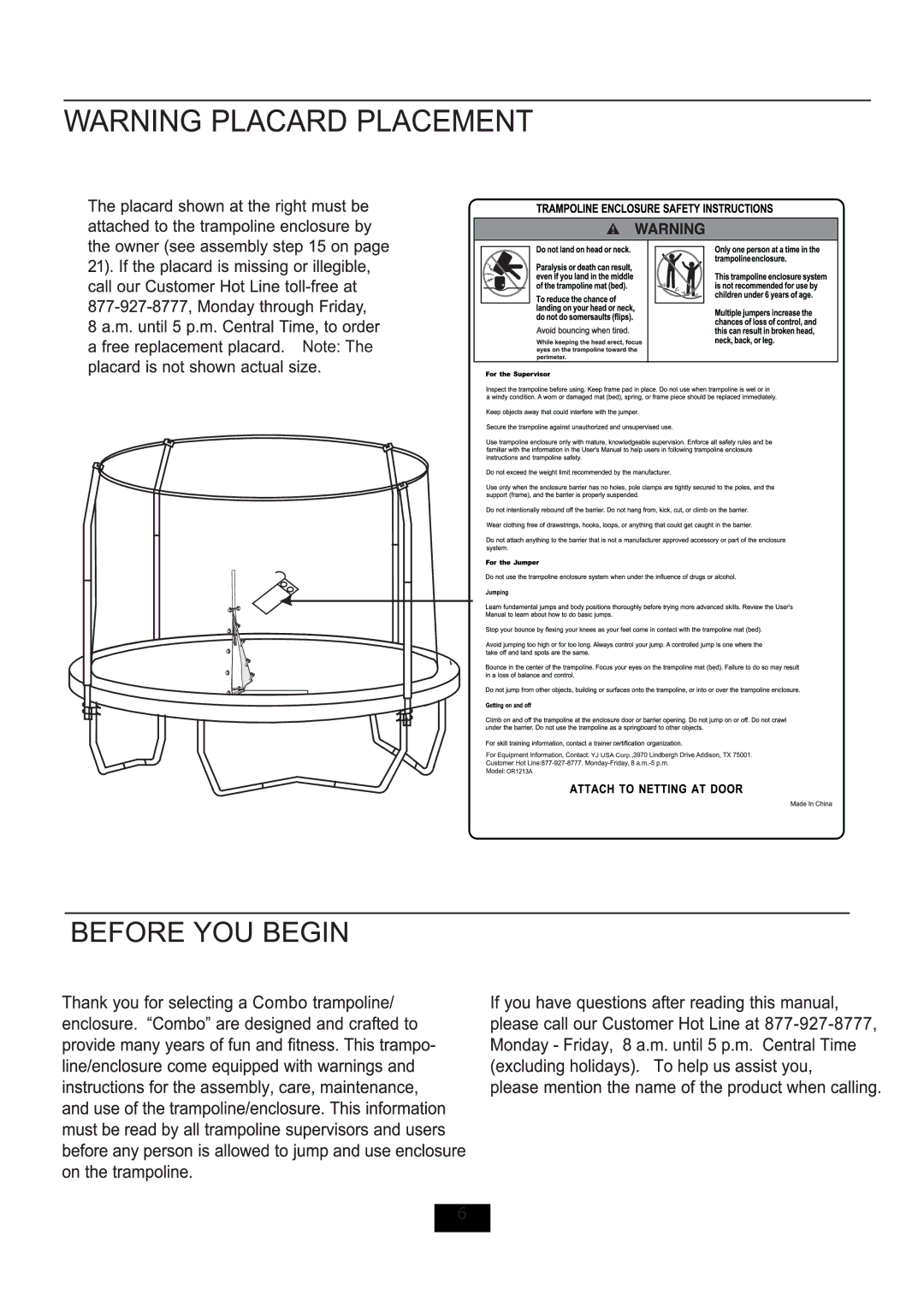 Jumpking YJ manual 