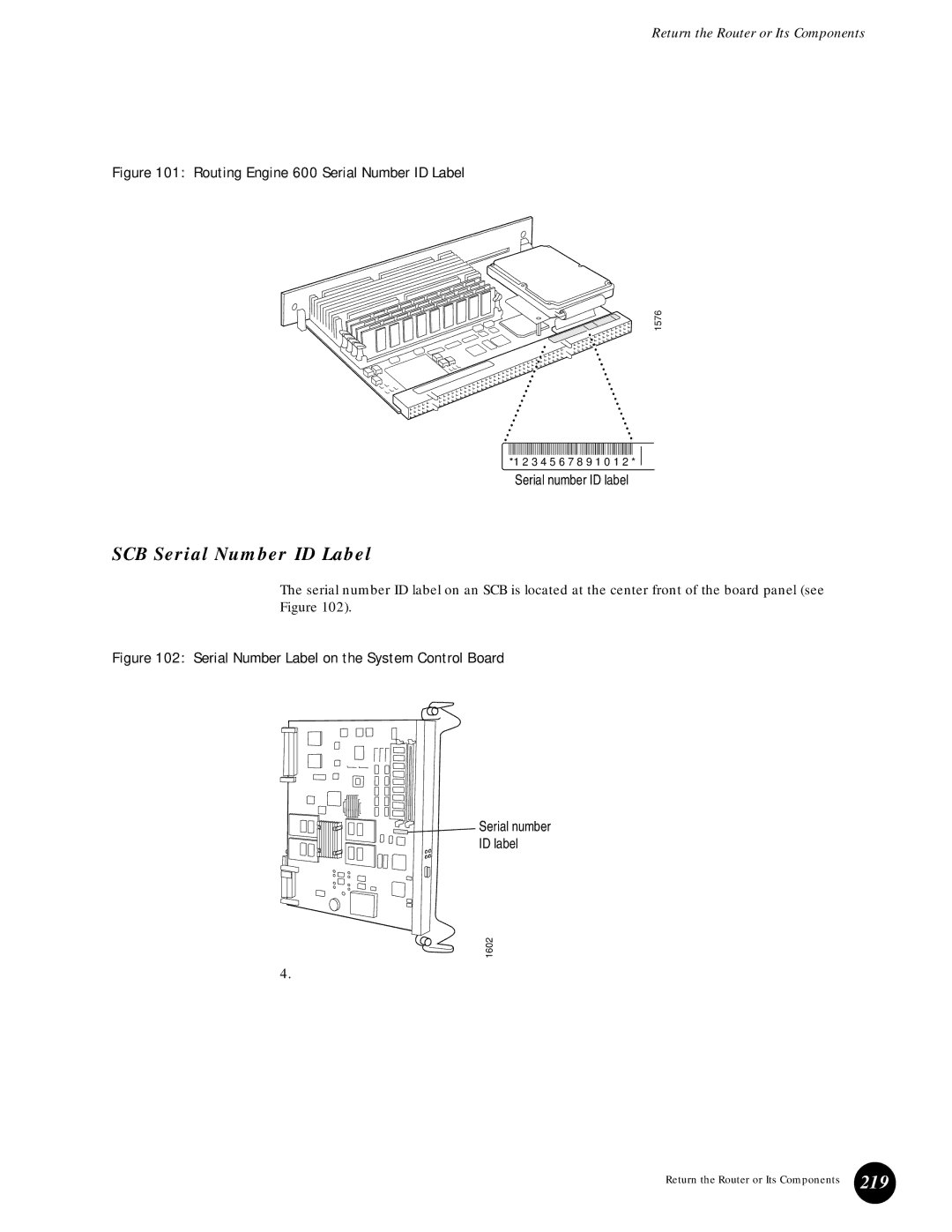 Juniper Networks 215 appendix SCB Serial Number ID Label, 219 