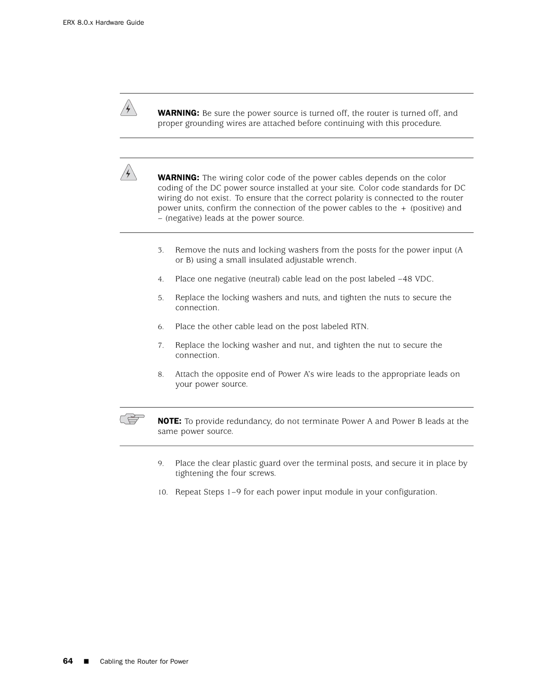 Juniper Networks manual ERX 8.0.x Hardware Guide 