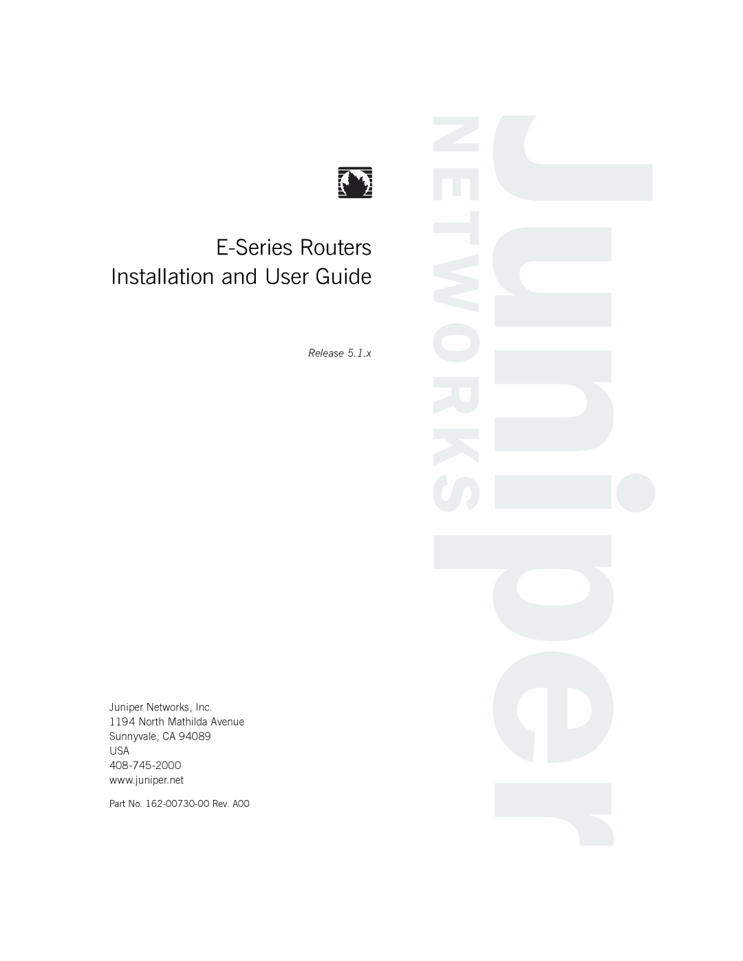 Juniper Networks E-Series manual Series Routers Installation and User Guide 