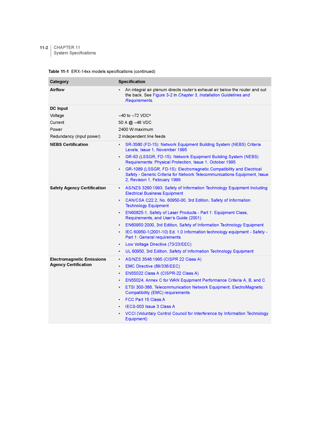 Juniper Networks E-Series manual Electromagnetic Emissions 