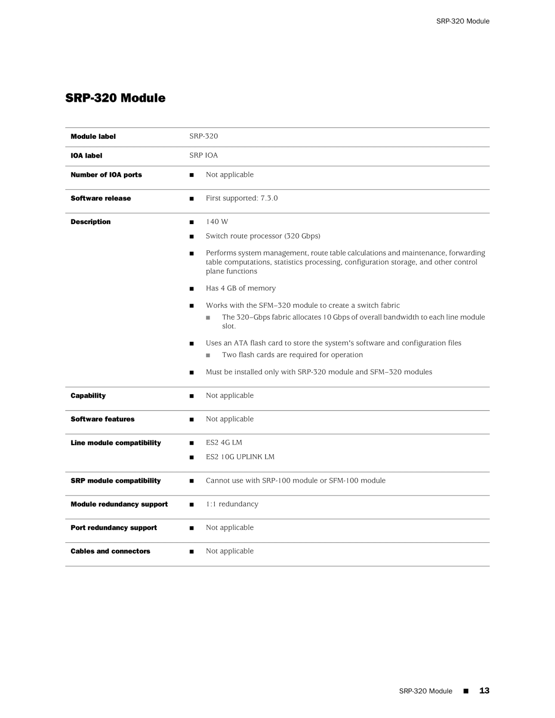 Juniper Networks E320 manual SRP-320 Module 