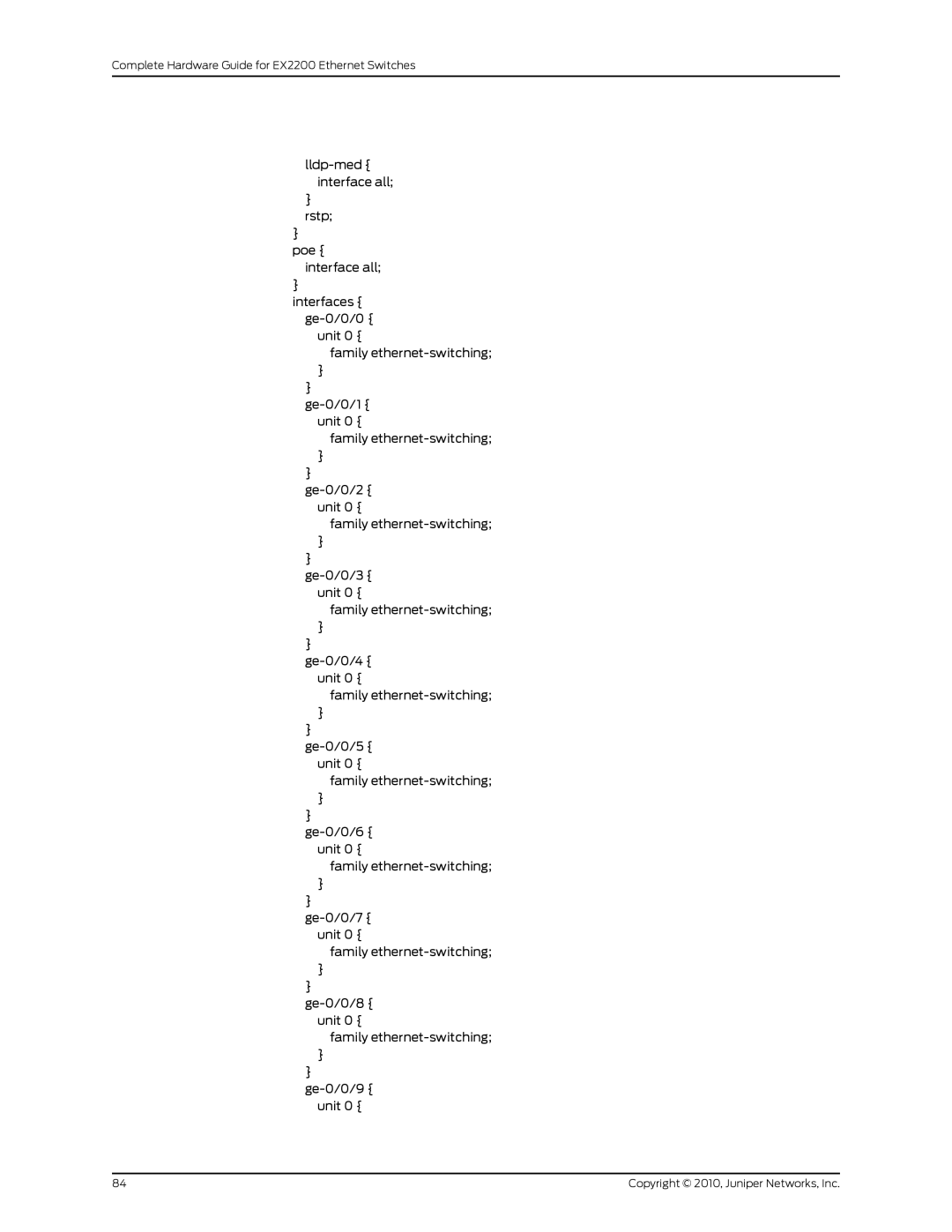 Juniper Networks manual Complete Hardware Guide for EX2200 Ethernet Switches 