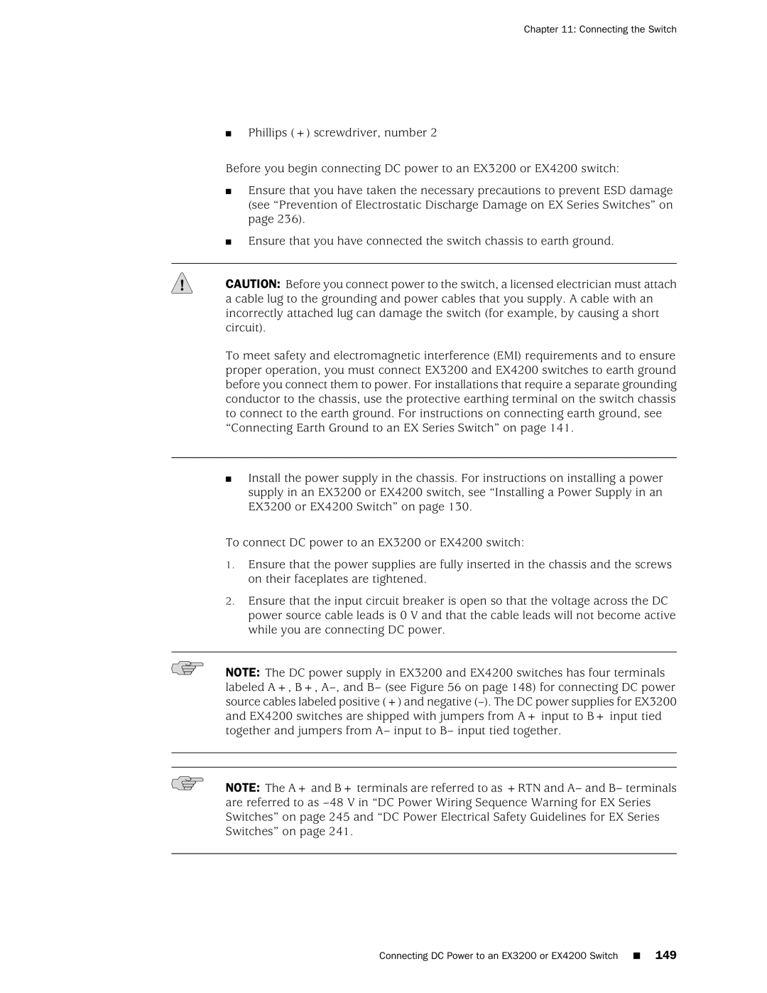 Juniper Networks EX4200, EX3200 manual Connecting the Switch 