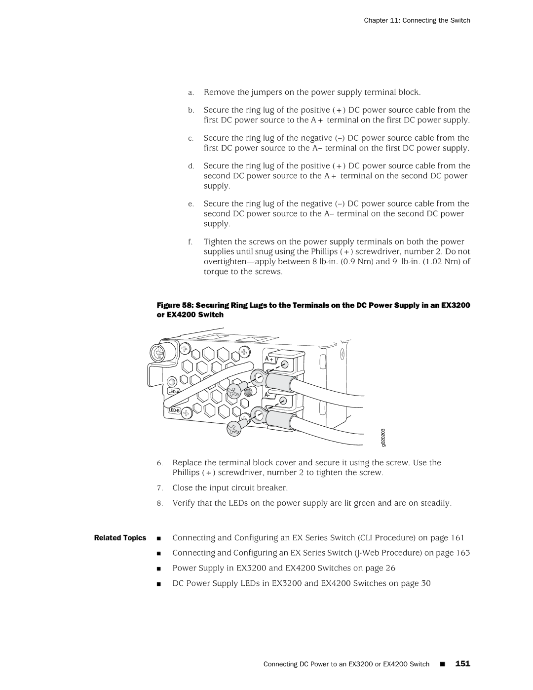 Juniper Networks EX4200, EX3200 manual Connecting the Switch 