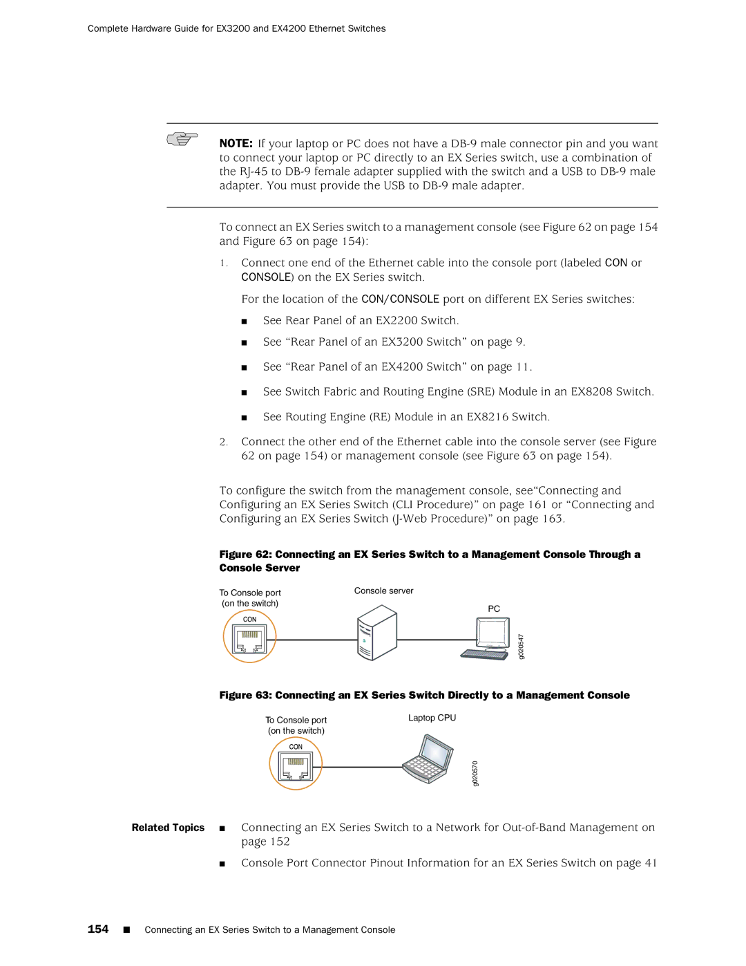 Juniper Networks EX3200, EX4200 manual Console server 