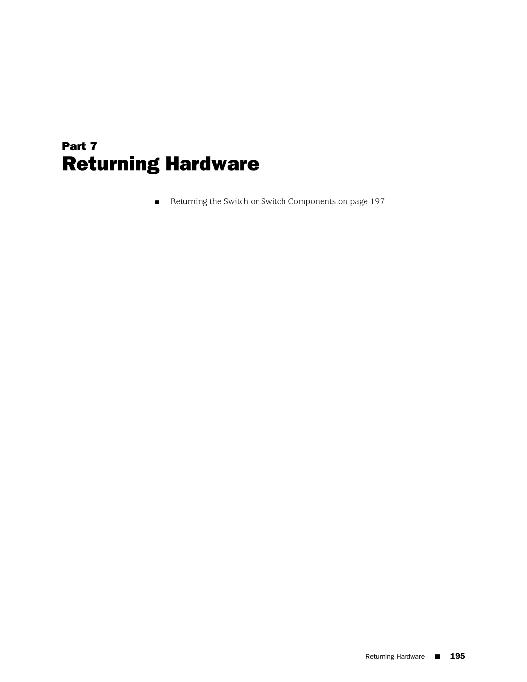 Juniper Networks EX4200, EX3200 manual Returning Hardware 