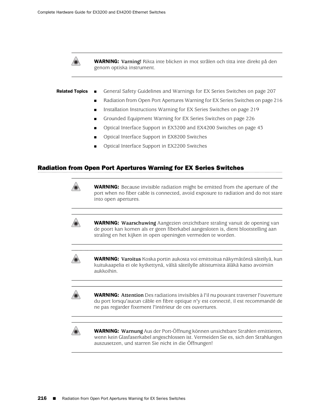 Juniper Networks EX3200, EX4200 manual 