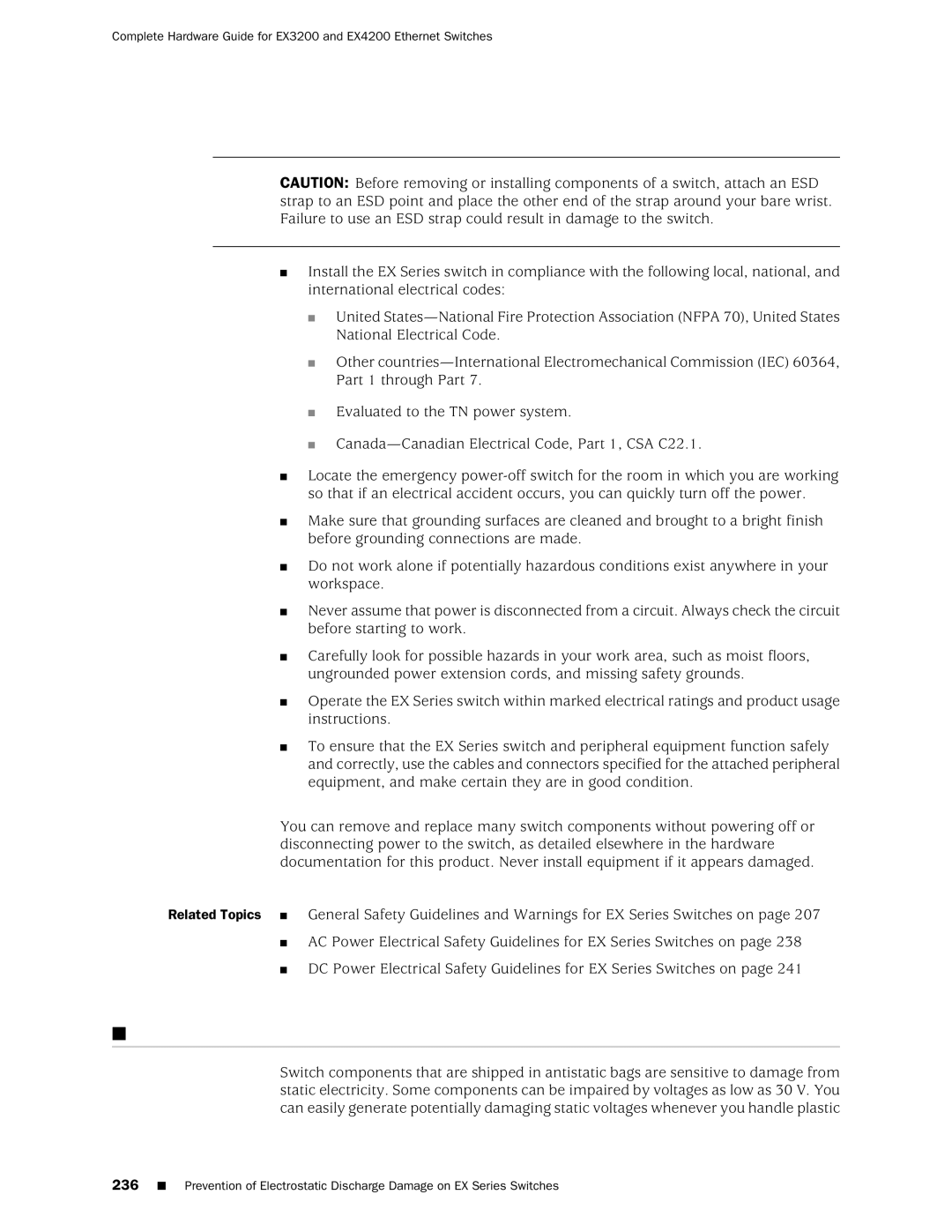 Juniper Networks EX3200, EX4200 manual 