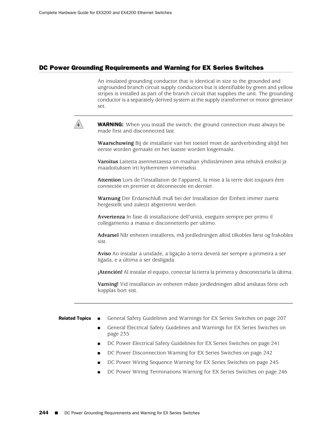 Juniper Networks EX3200, EX4200 manual 