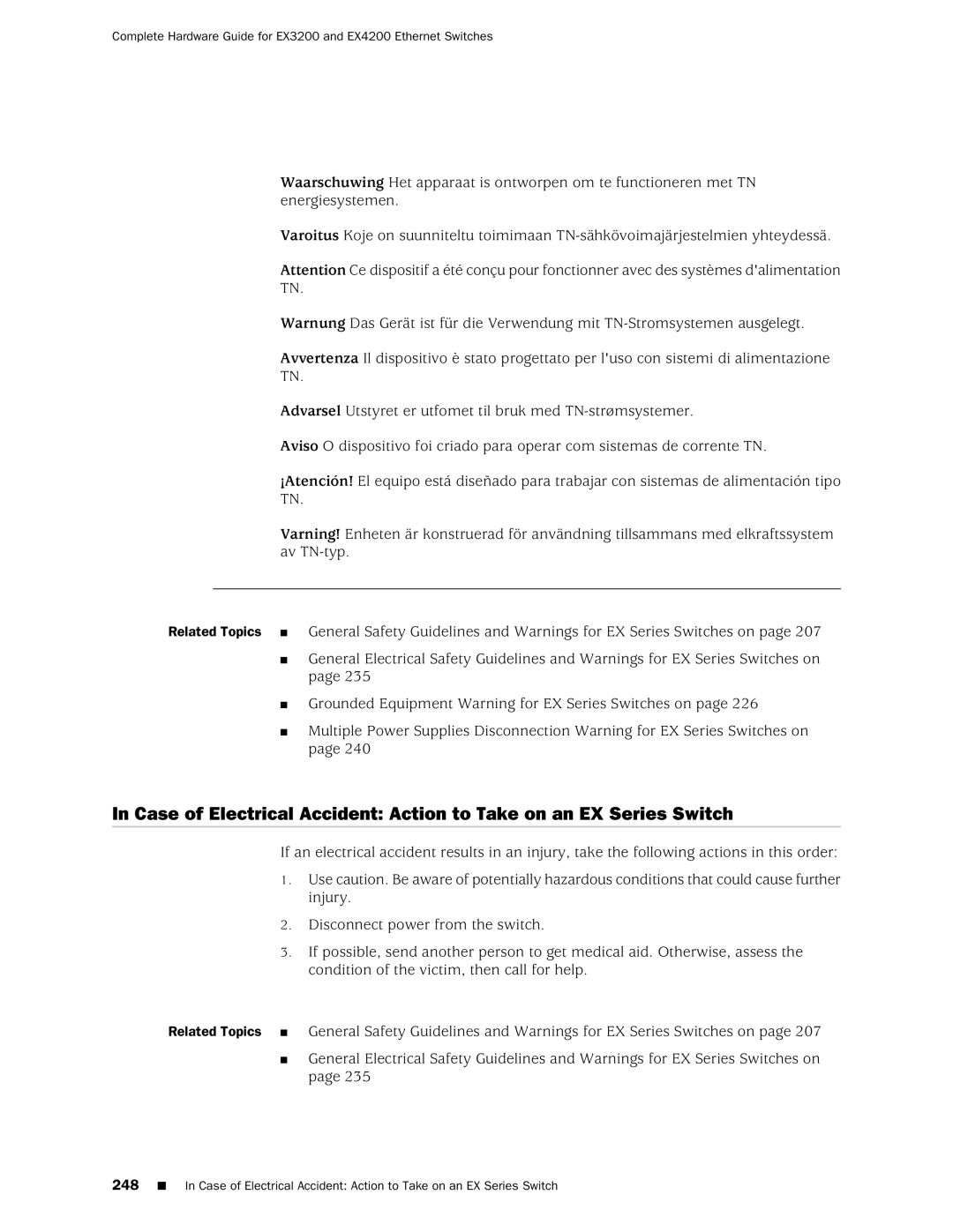 Juniper Networks EX3200, EX4200 manual 