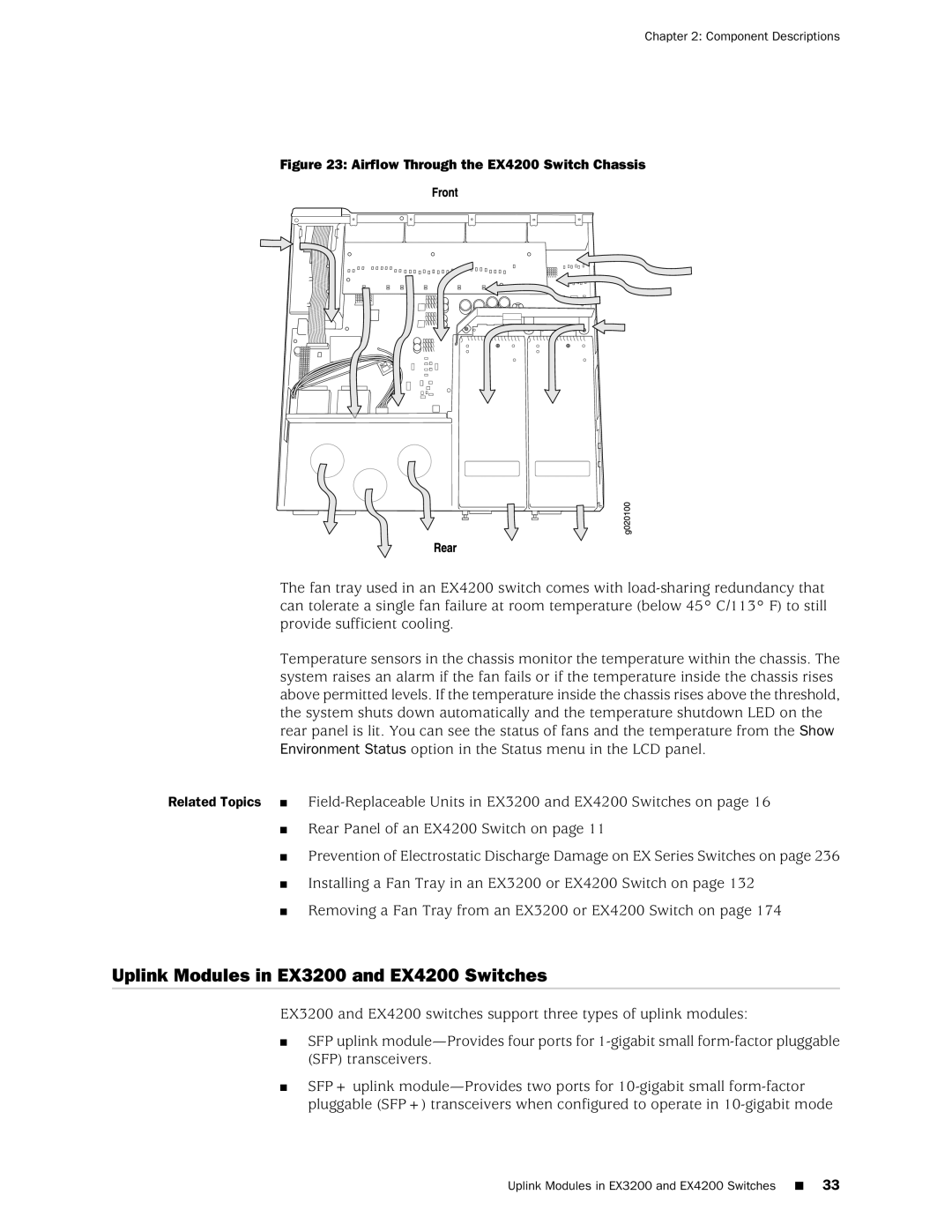 Juniper Networks manual Uplink Modules in EX3200 and EX4200 Switches 