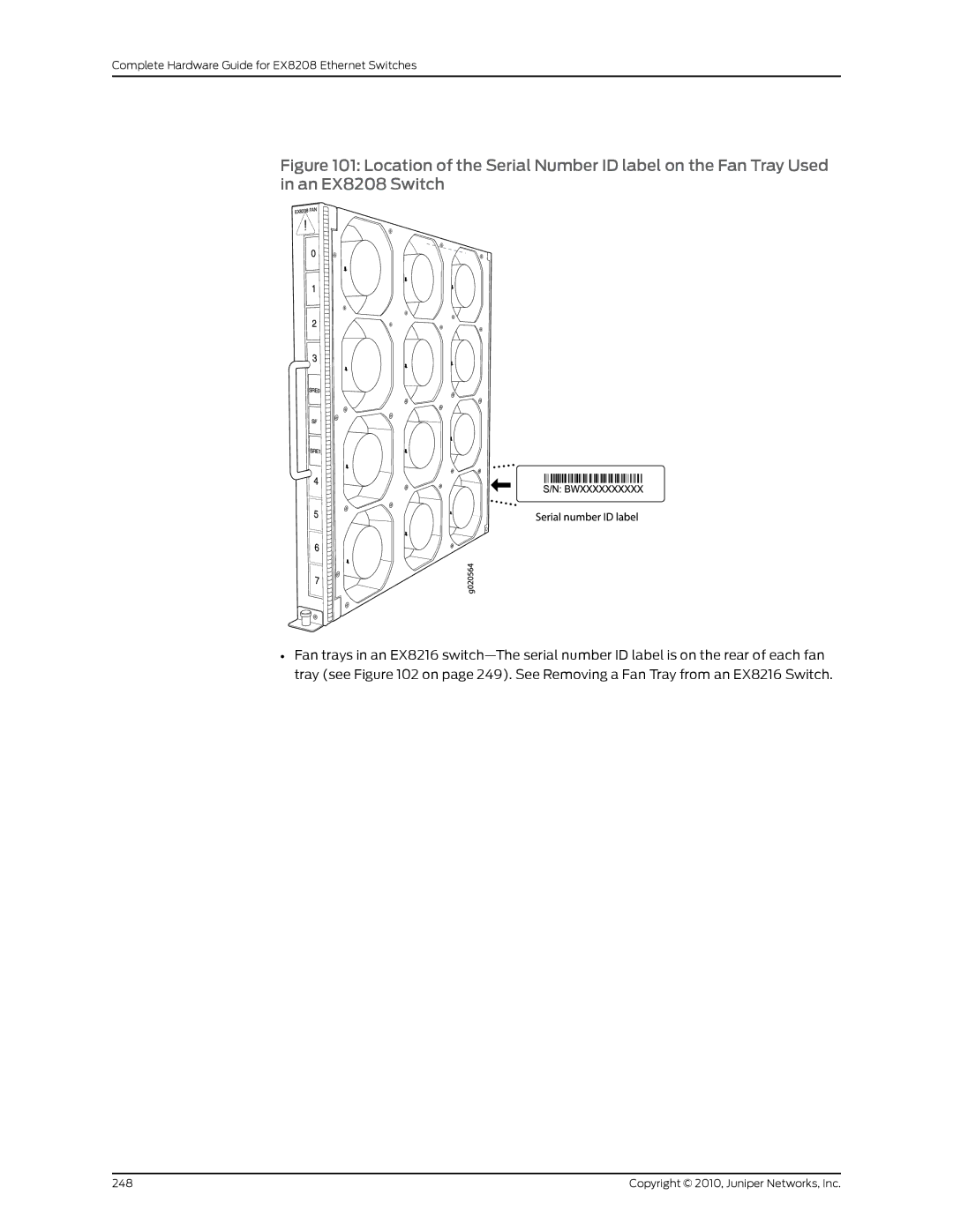 Juniper Networks EX8208 manual Copyright 2010, Juniper Networks, Inc 