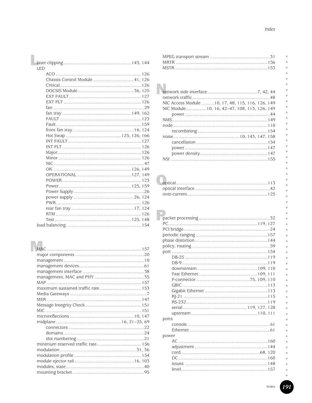 Juniper Networks G10 CMTS manual Led 