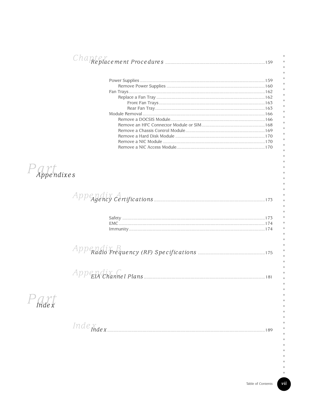 Juniper Networks G10 CMTS manual Appendixes, Index 