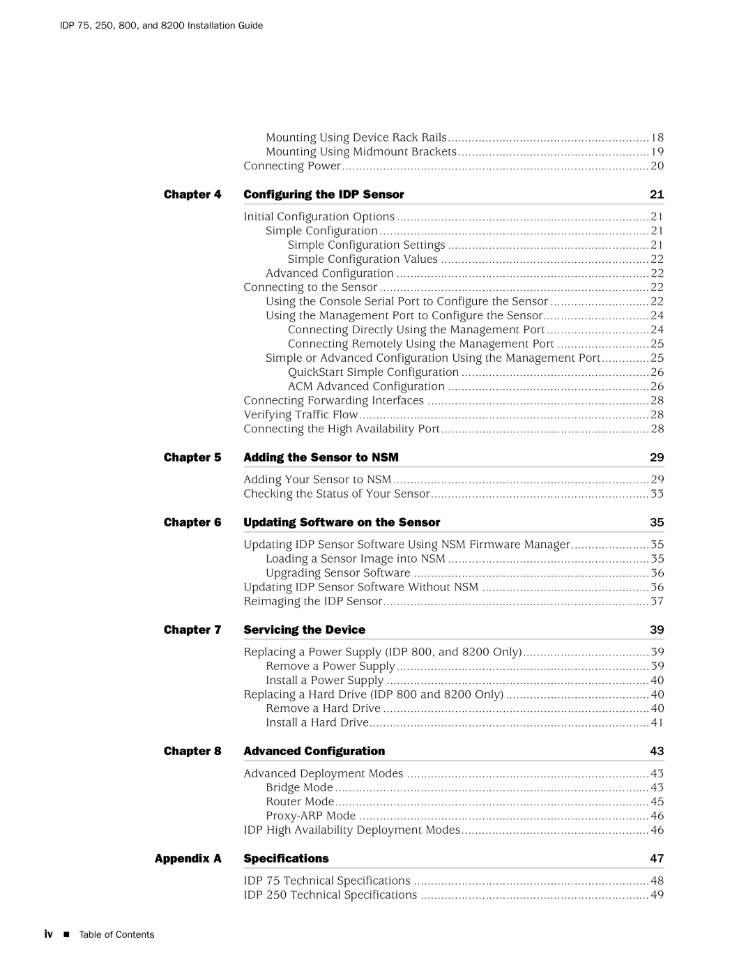 Juniper Networks IDP250, IDP8200, IDP 800, IDP75 manual Chapter Adding the Sensor to NSM 