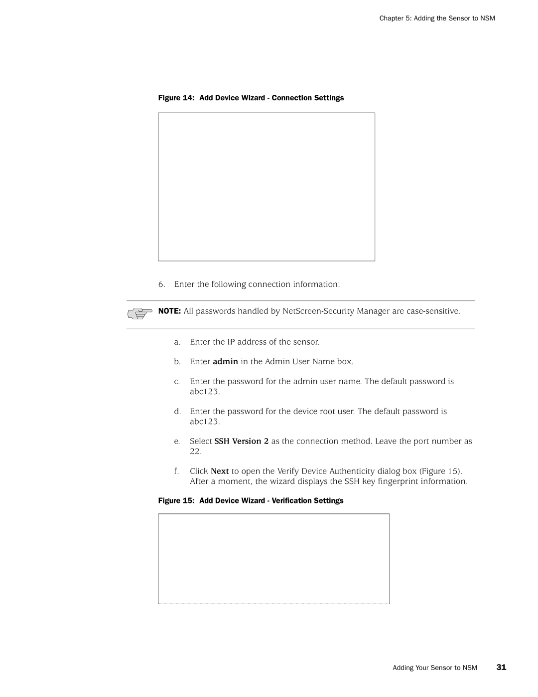 Juniper Networks IDP8200, IDP250, IDP 800, IDP75 manual Add Device Wizard Connection Settings 