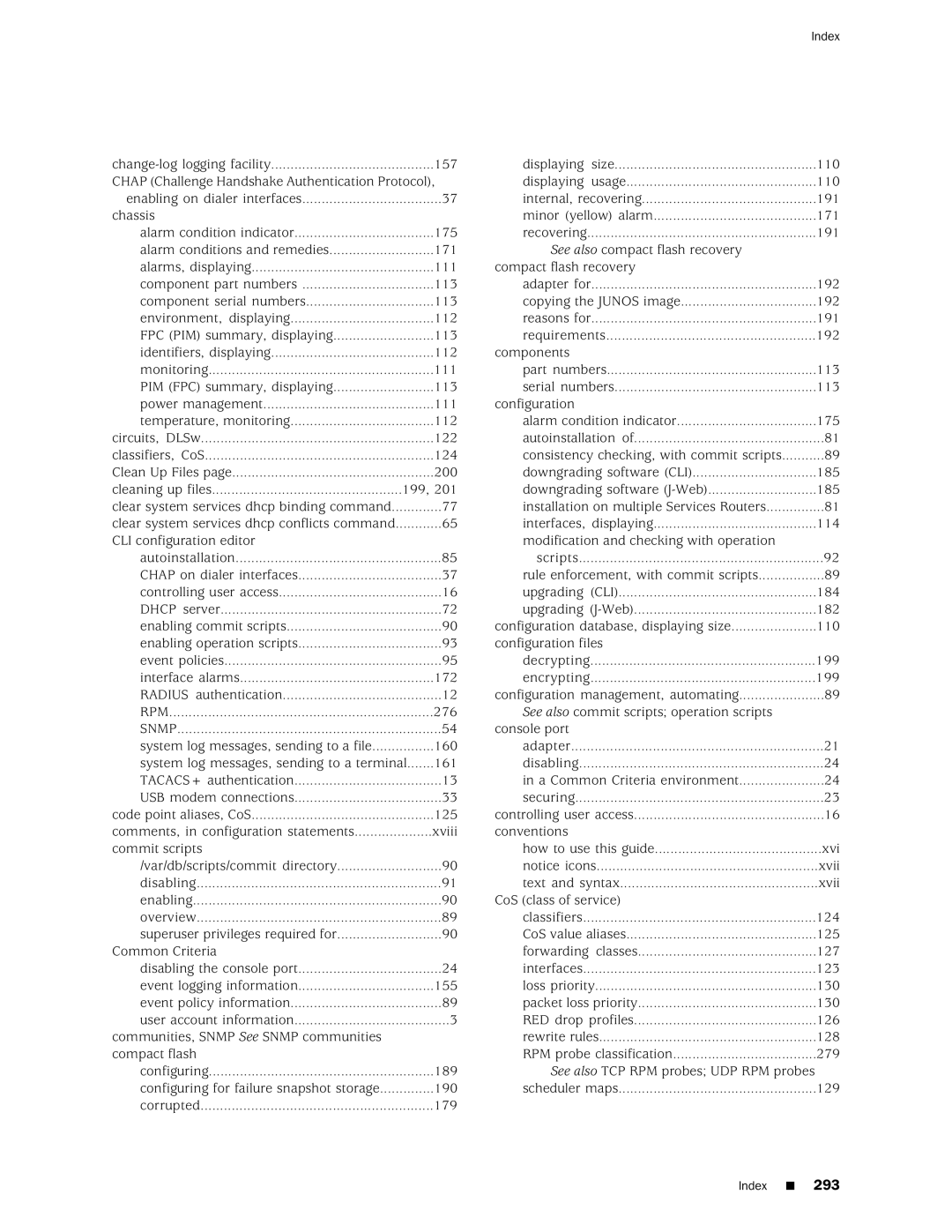 Juniper Networks J-Series manual Chassis 