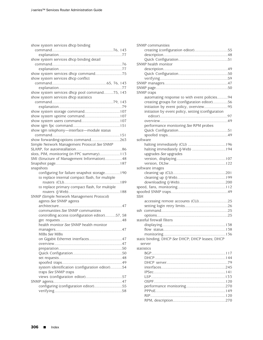 Juniper Networks J-Series manual Bgp 