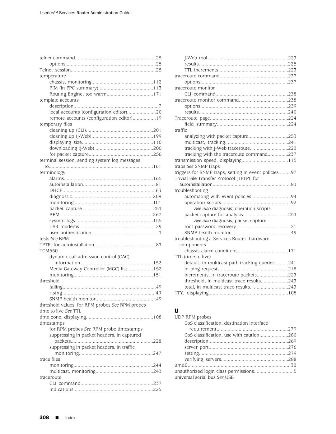 Juniper Networks J-Series manual Routing Engine, too warm 