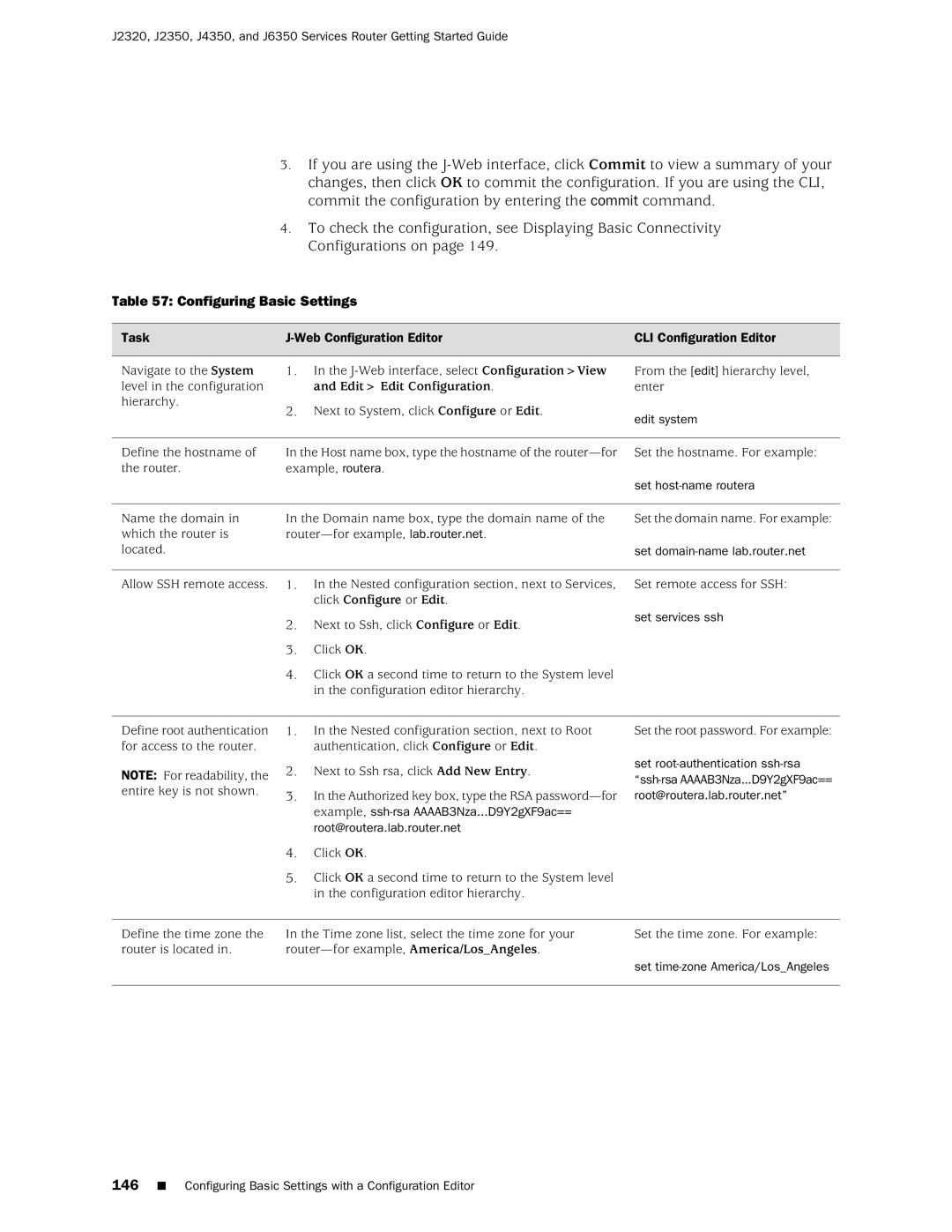 Juniper Networks J2320 manual Configuring Basic Settings 