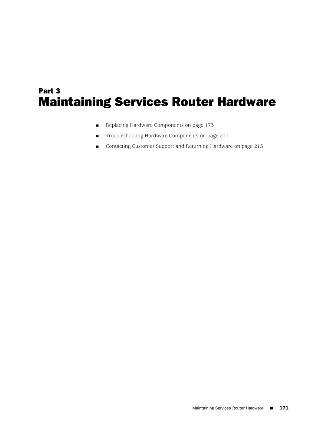 Juniper Networks J2320 manual Maintaining Services Router Hardware 