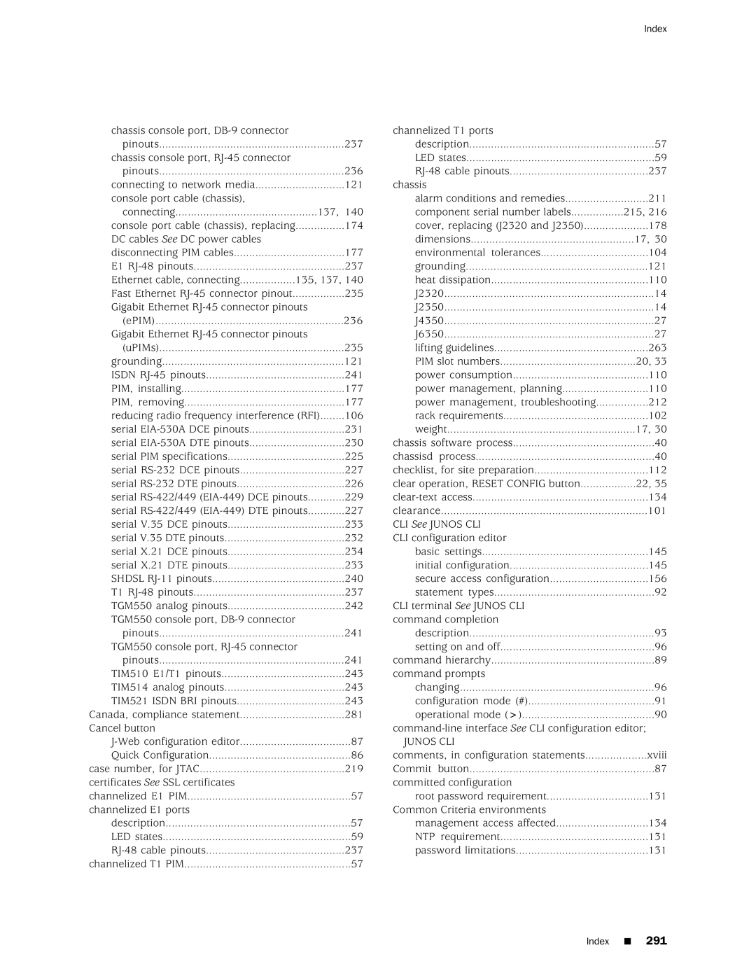 Juniper Networks J2320 manual Junos CLI 