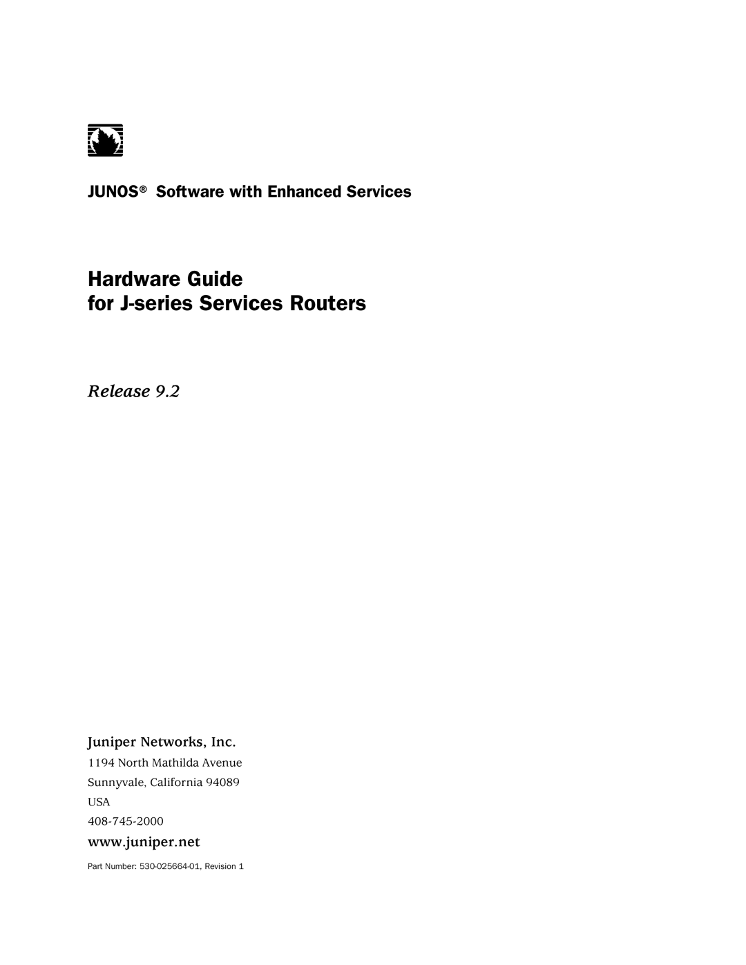 Juniper Networks J2350 manual Hardware Guide For J-series Services Routers 