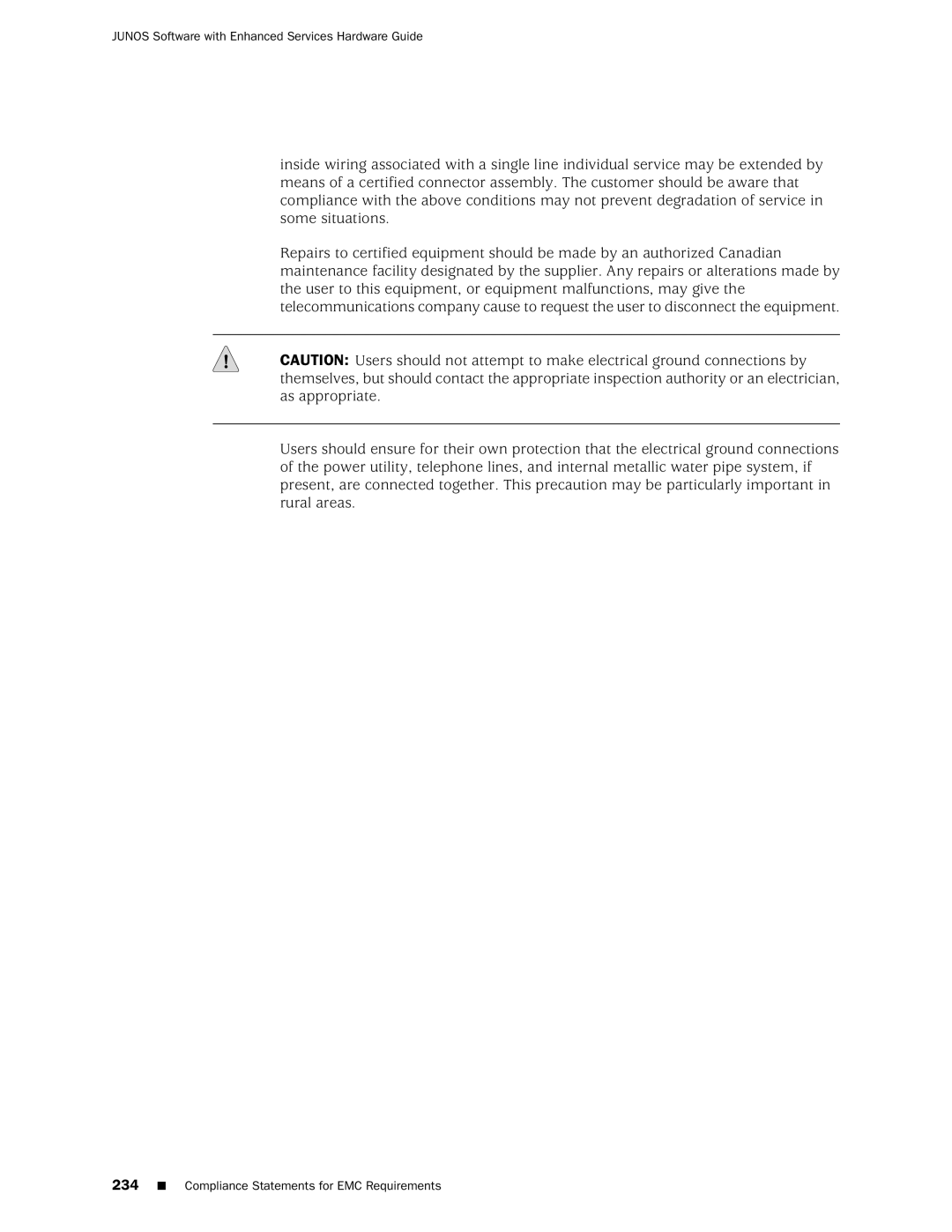 Juniper Networks J2350 manual Compliance Statements for EMC Requirements 