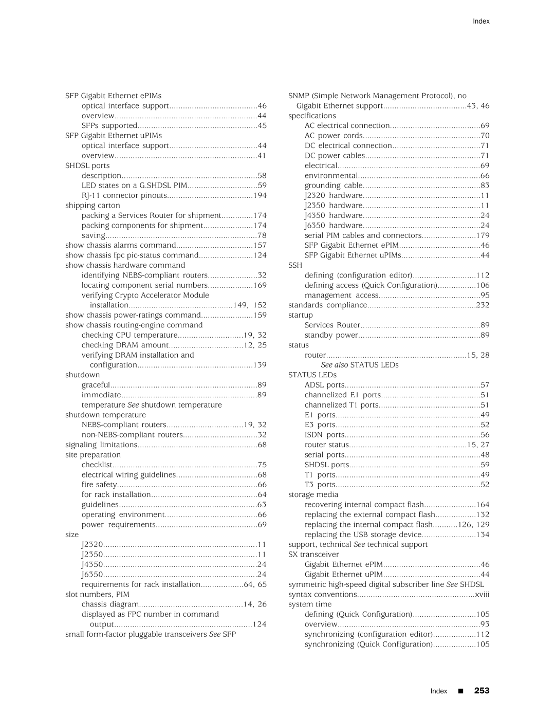 Juniper Networks J2350 manual Ssh 