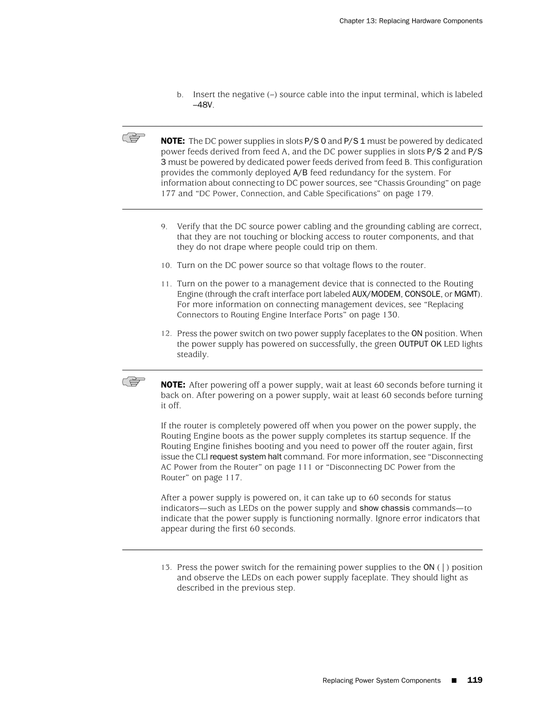 Juniper Networks M10i manual 48V 