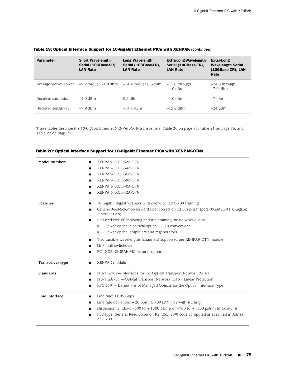 Juniper Networks M120 manual Transceiver type 