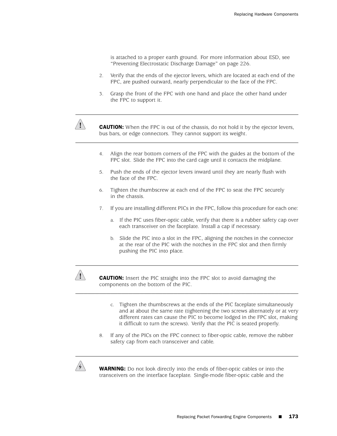 Juniper Networks M160 manual 173 