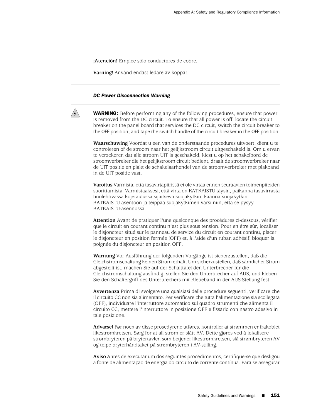 Juniper Networks MX240 manual DC Power Disconnection Warning 