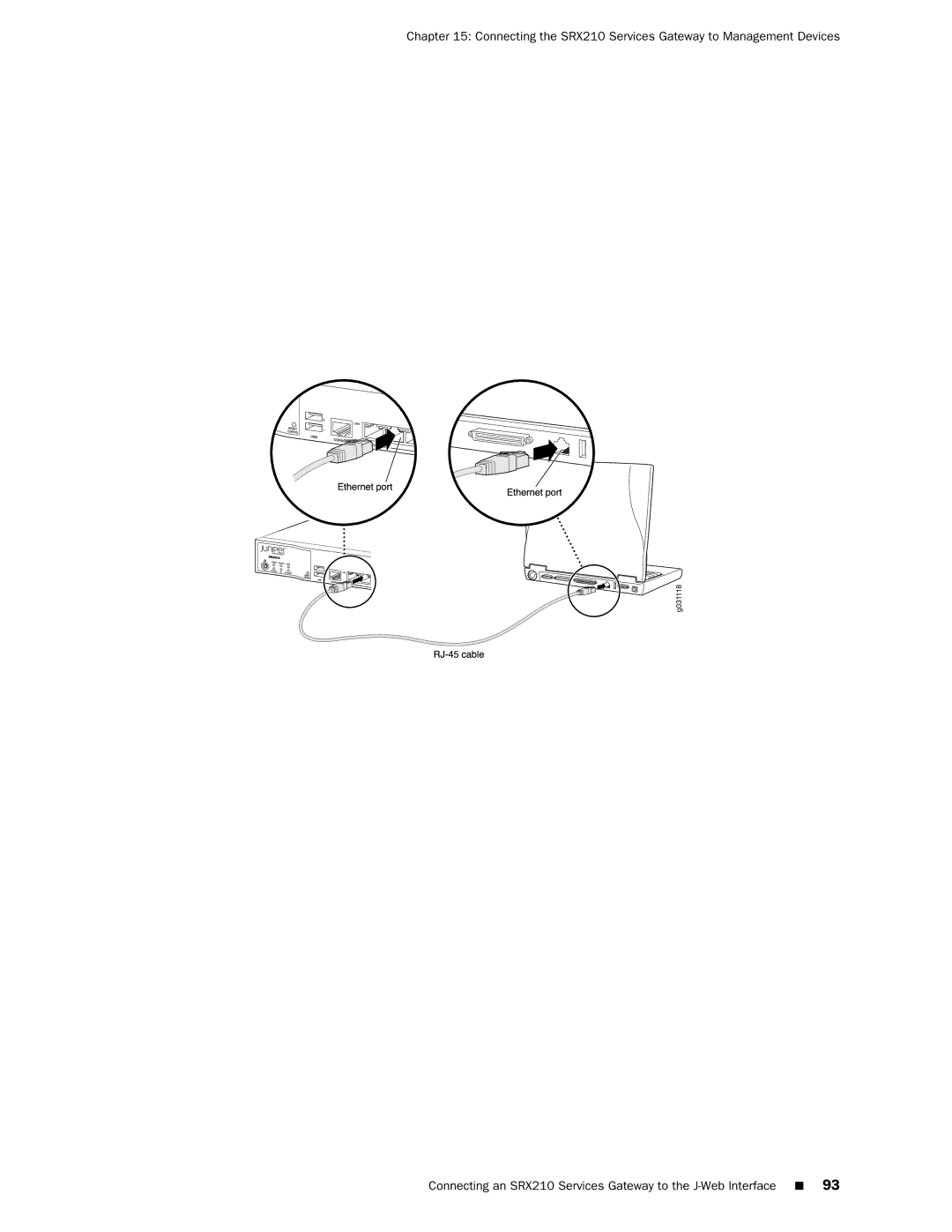 Juniper Networks SRX 210 manual Connecting the SRX210 Services Gateway to Management Devices 