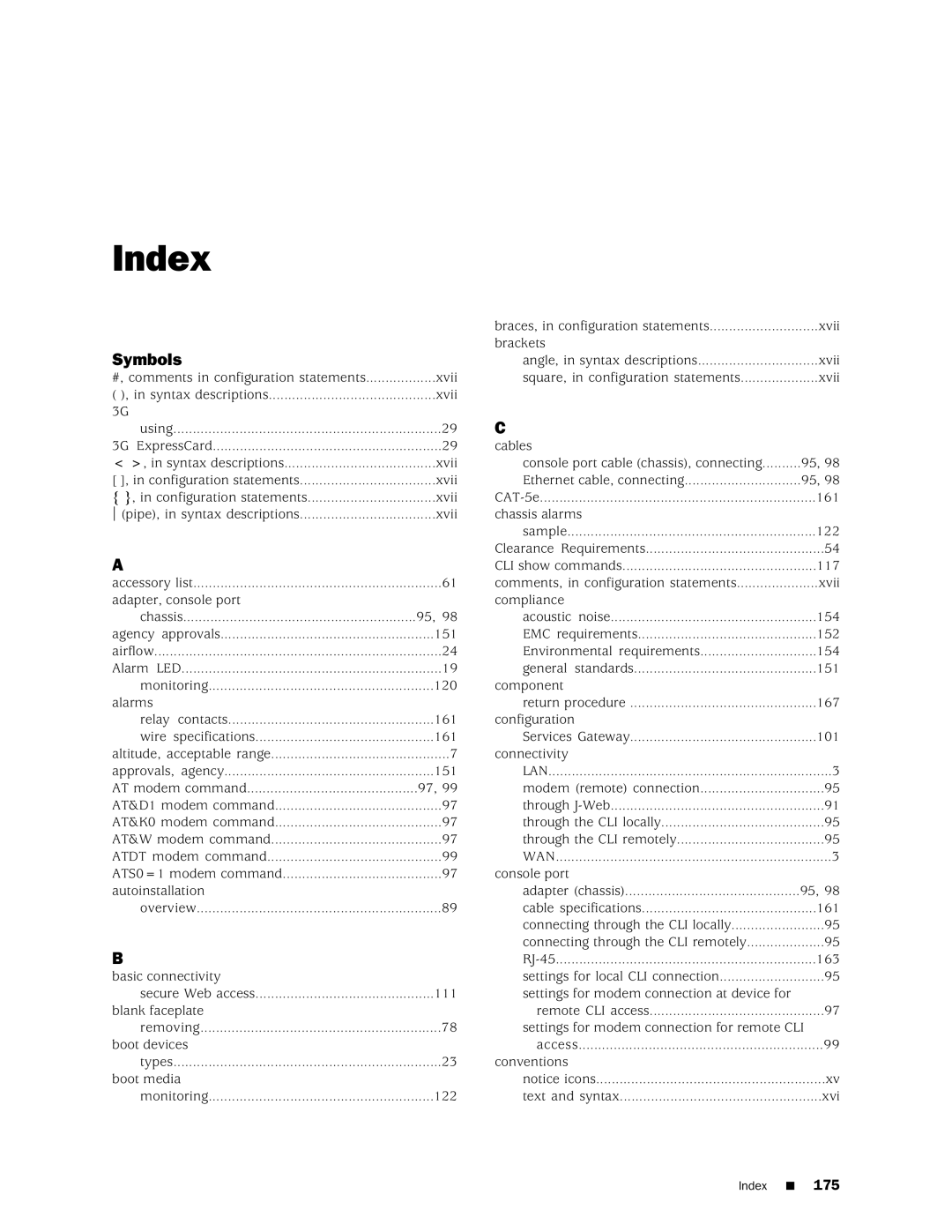 Juniper Networks SRX 210 manual Symbols 