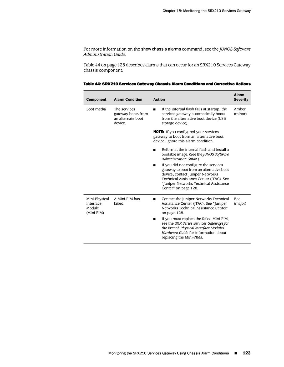 Juniper Networks SRX 210 manual Administration Guide, the Branch Physical Interface Modules 
