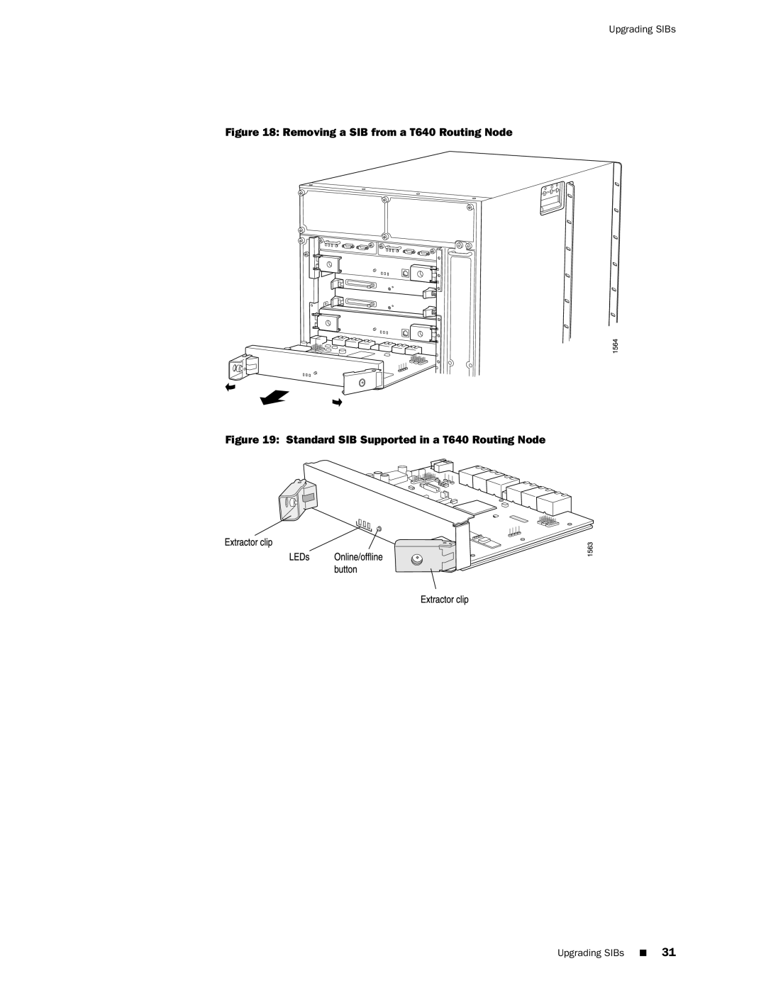 Juniper Networks T1600 manual Removing a SIB from a T640 Routing Node 