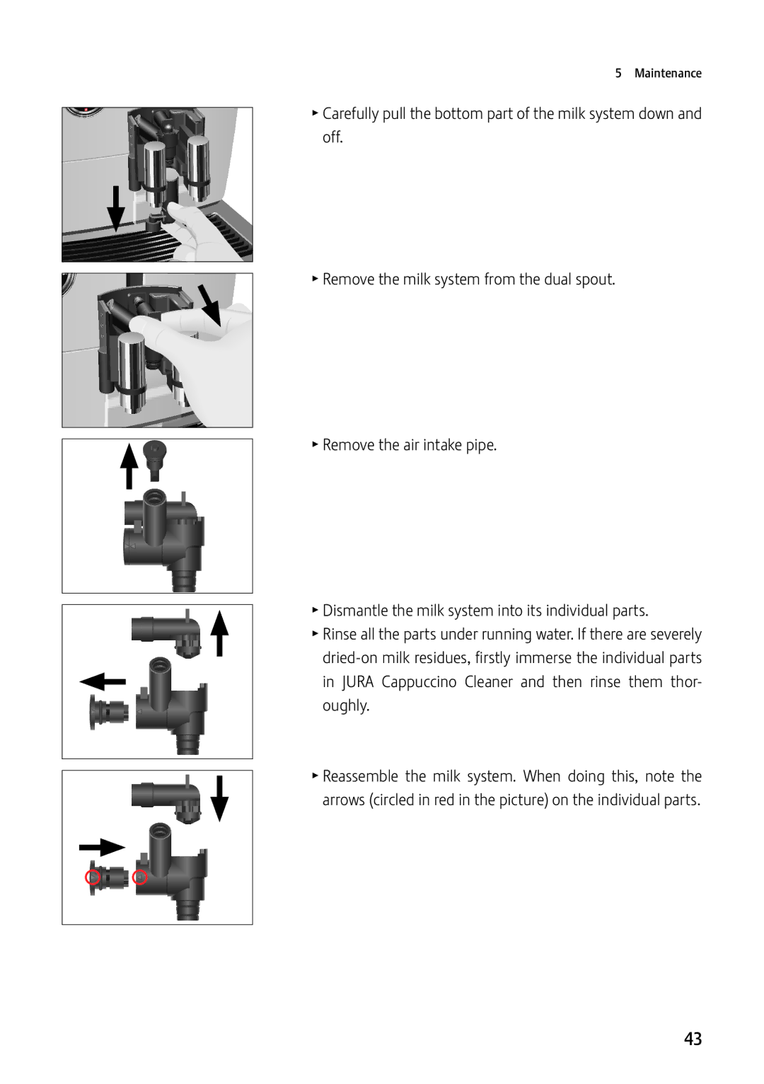 Jura Capresso GIGA X7c Professional manual Maintenance 