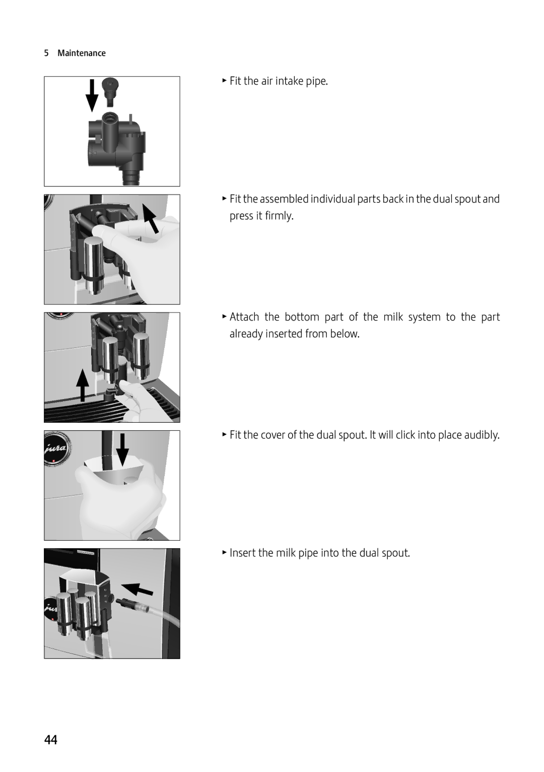 Jura Capresso GIGA X7c Professional manual Maintenance 